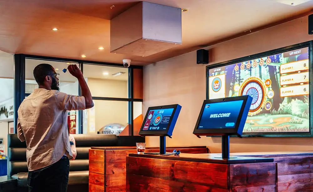 AR Darts in the arcade area