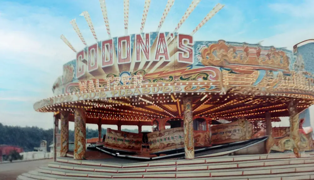 A vintage photograph of Codona’s on the seafront